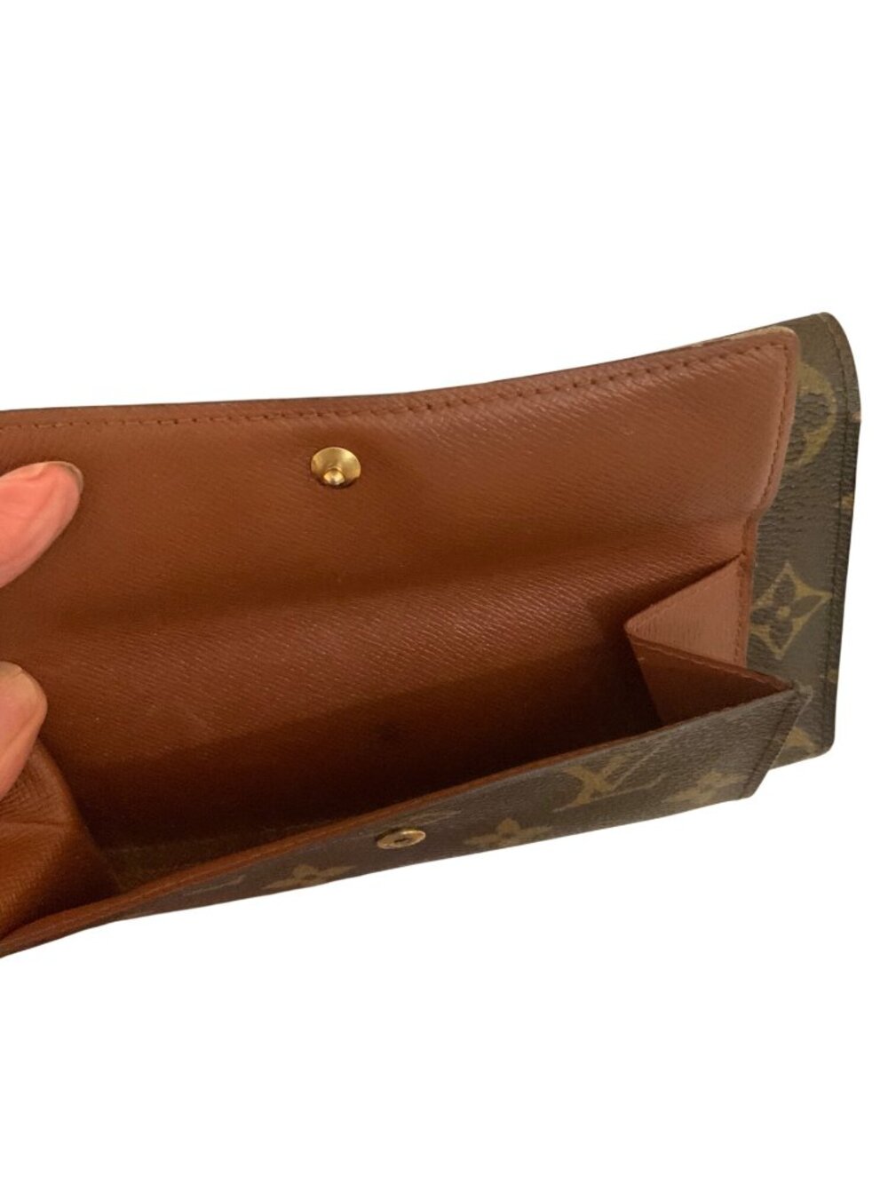Louis Vuitton wallet  brown. Leather in excellent  supple condition NOT dried ou - Picture 6 of 8
